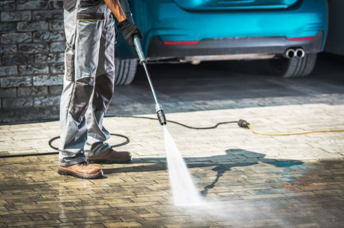 Driveway pressure washing in Boca Raton FL