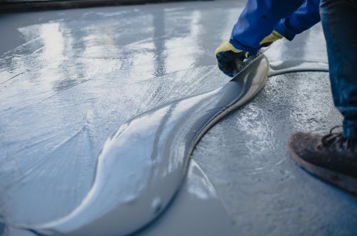 Epoxy floor application for Boca Raton FL garages