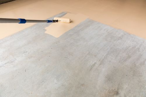 Garage floor painting preparation in Boca Raton FL
