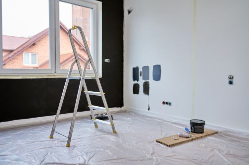 Interior wall painting preparation in Boca Raton FL