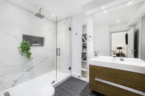 Modern bathroom renovation in Boca Raton FL