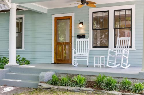 Porch exterior painting and trim work in Boca Raton FL