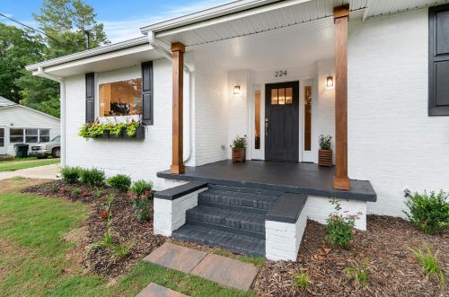White brick exterior painting and curb appeal in Boca Raton FL